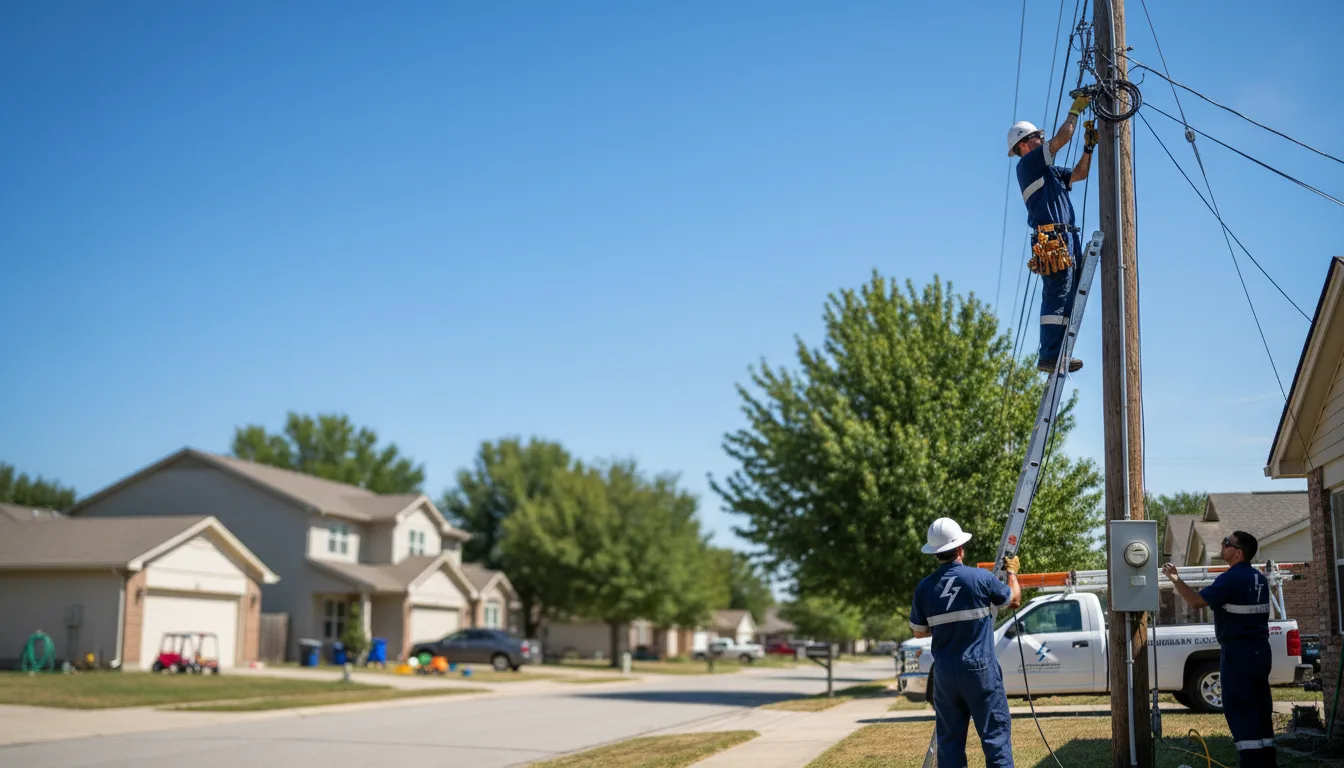 Residential electrician providing installation services in Martin, MI